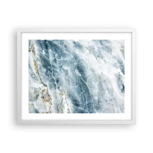 Plakat i hvid ramme - Isverden - 50x40 cm