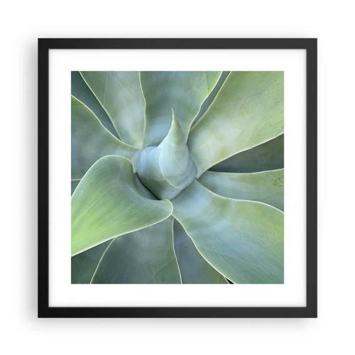 Plakat i sort ramme - Den grønne fødsel - 40x40 cm