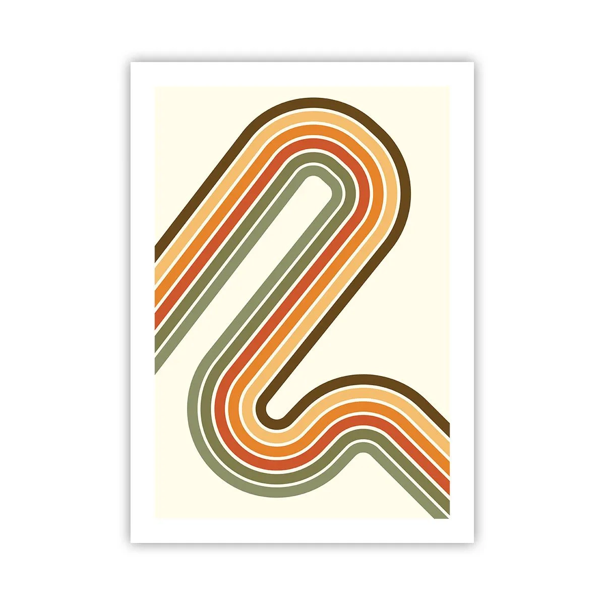Plakat - Zigzag til destinationen - 50x70 cm