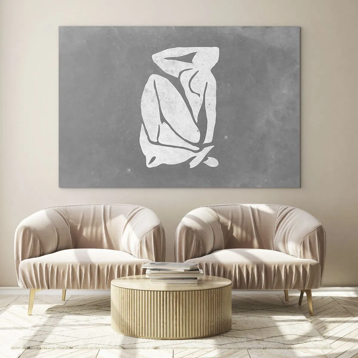 Billede på glas - I drømmerier - 120x80 cm