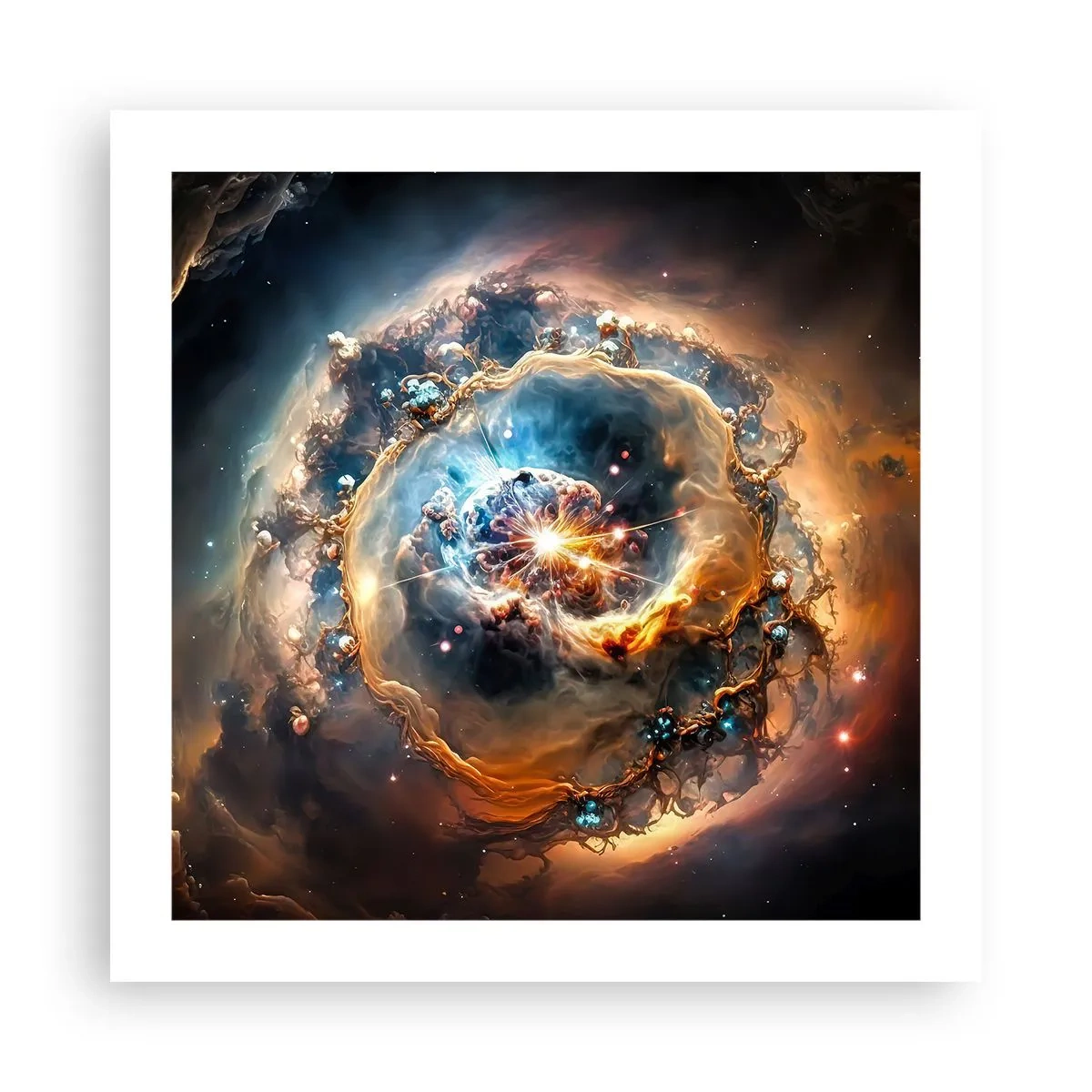 Plakat - Begyndelse - 50x50 cm