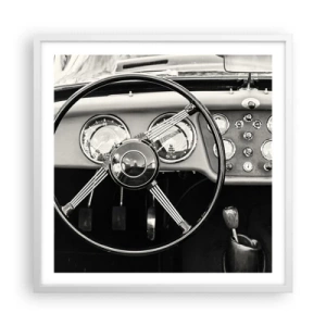 Plakat i hvid ramme - En drøm for samlere - 60x60 cm