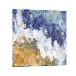 Billede på glas - Elementernes dans - 70x70 cm