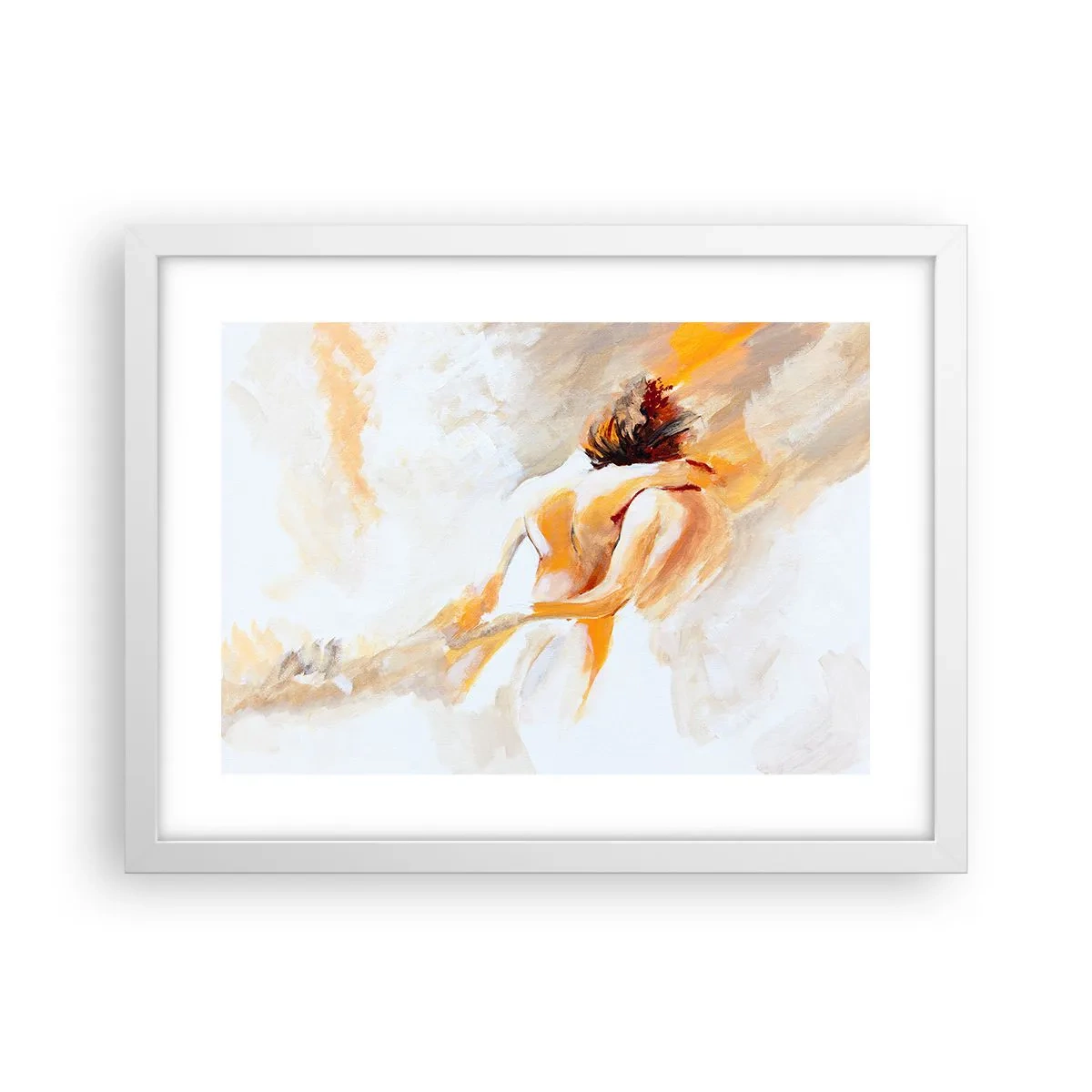 Plakat i hvid ramme - I himlen af nærhed - 40x30 cm