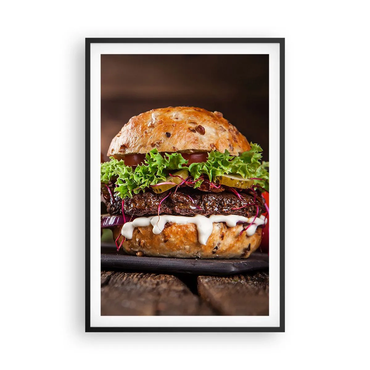 Plakat i sort ramme - American dream - 61x91 cm