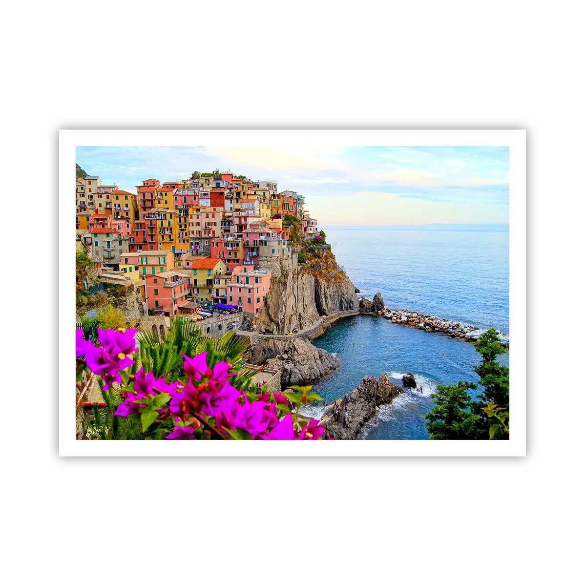 Plakat - En grinende by - 100x70 cm