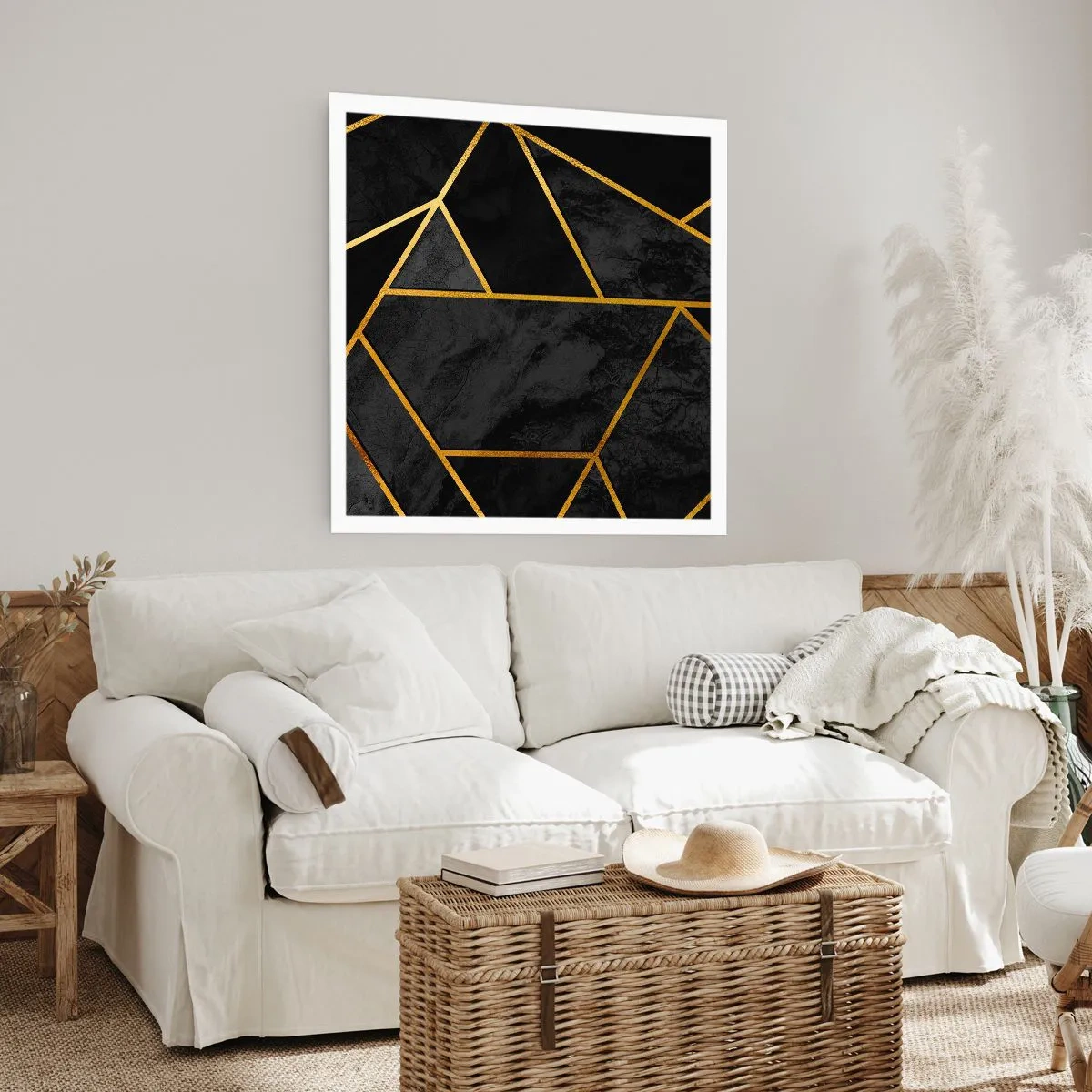 Plakat - Mørke og lys - 40x40 cm