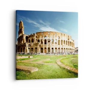 Lærredstryk - Billede på lærred - Du kan stadig høre våbenklirren - 30x30 cm