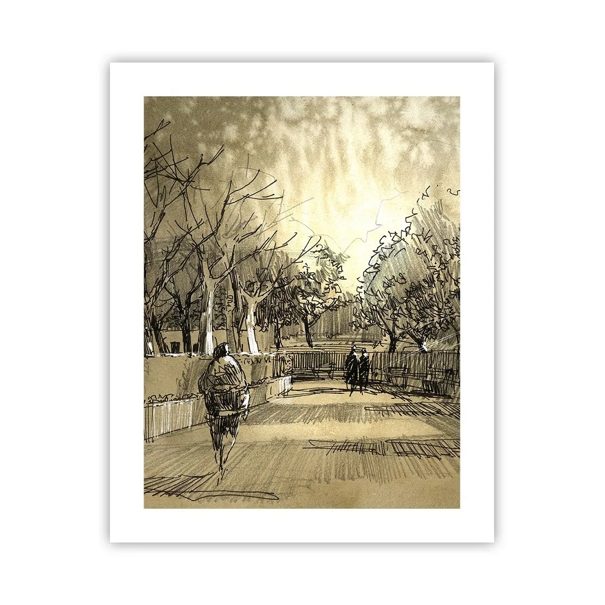 Plakat - Et øjeblik med fjer - 40x50 cm