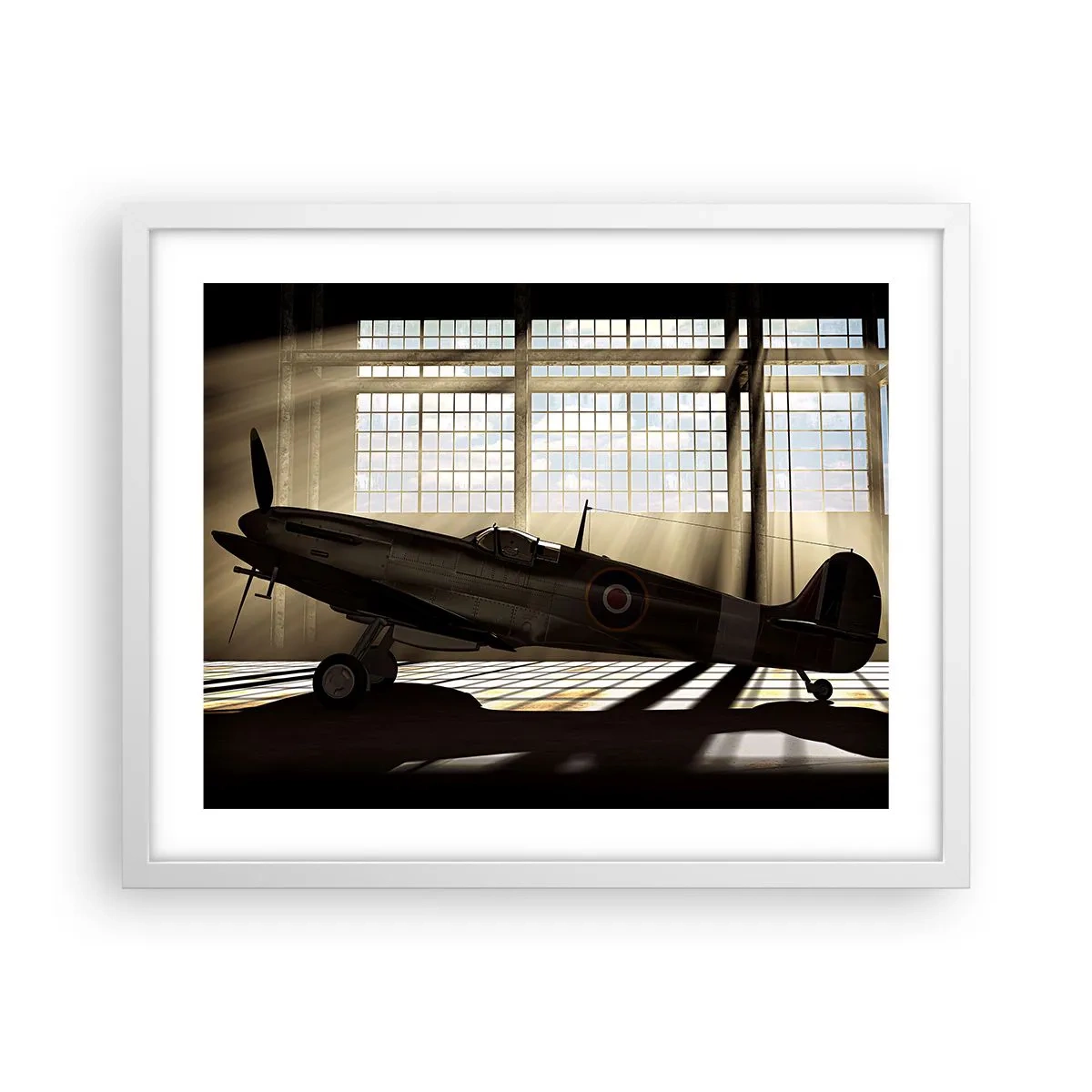Plakat i hvid ramme - Resten af krigeren - 50x40 cm