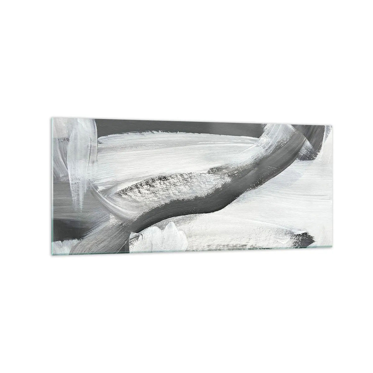 Billede på glas - Med beslutsom bevægelse - 120x50 cm