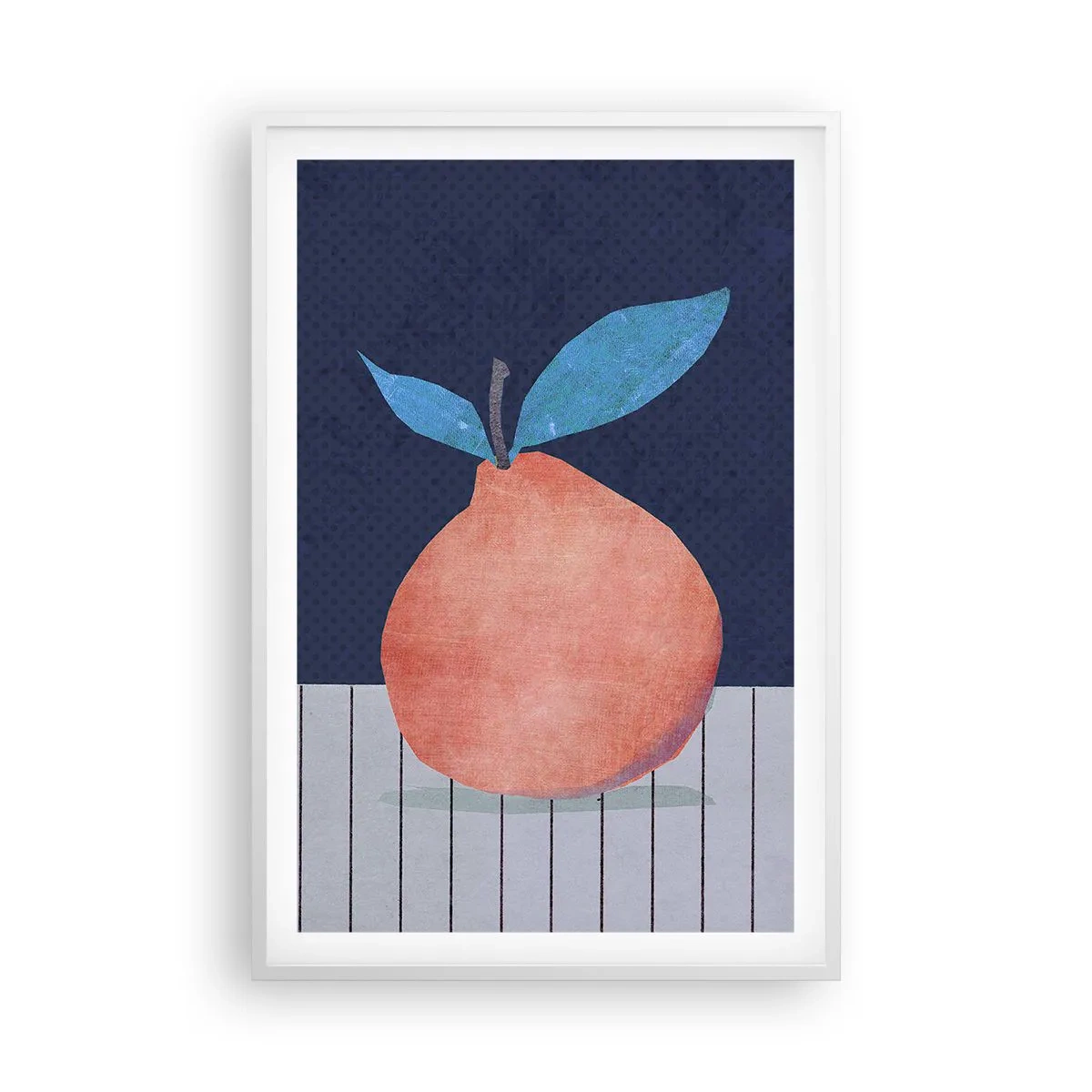 Plakat i hvid ramme - Konveksitet og plan - 61x91 cm