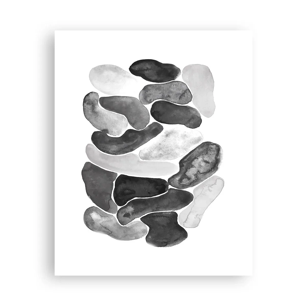 Plakat - Stenet abstraktion - 40x50 cm