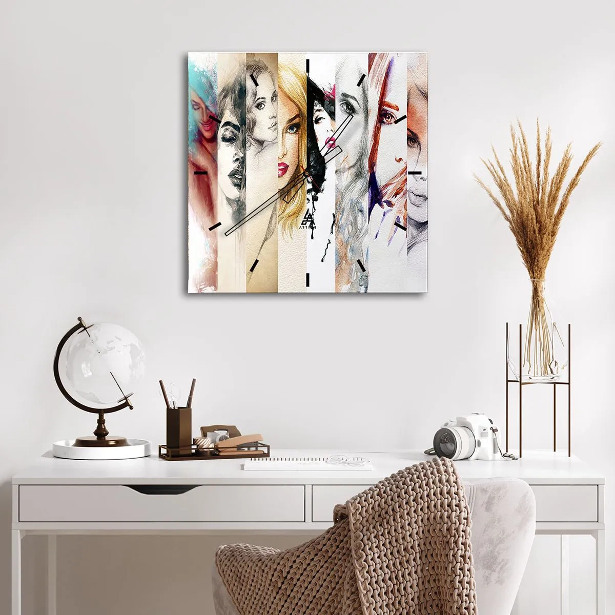 Vægur, Uret - Og det er altid DIG - 40x40 cm