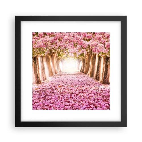 Plakat i sort ramme - Vejen til paradis - 30x30 cm