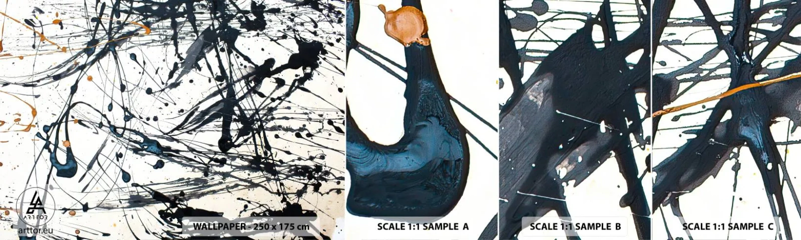 Prøve Fototapet Selvklæbende Deluxe Sticker - Med eller uden fornuft? - Abstraktion, Grafik, Stykke - 100x30 cm