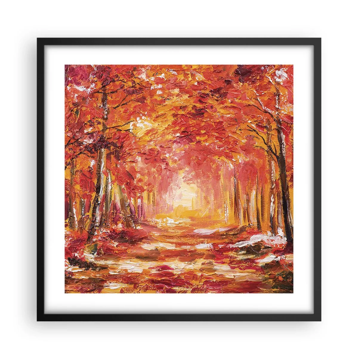 Plakat i sort ramme - Kobberskov - 50x50 cm