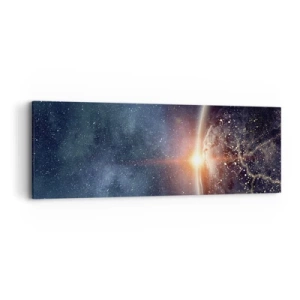 Lærredstryk - Billede på lærred - I det nye perspektiv - 90x30 cm