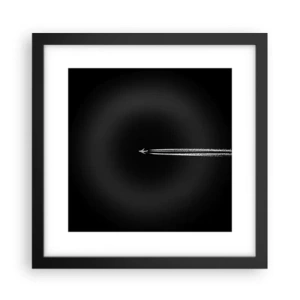 Plakat i sort ramme - Ind i en anden dimension - 30x30 cm