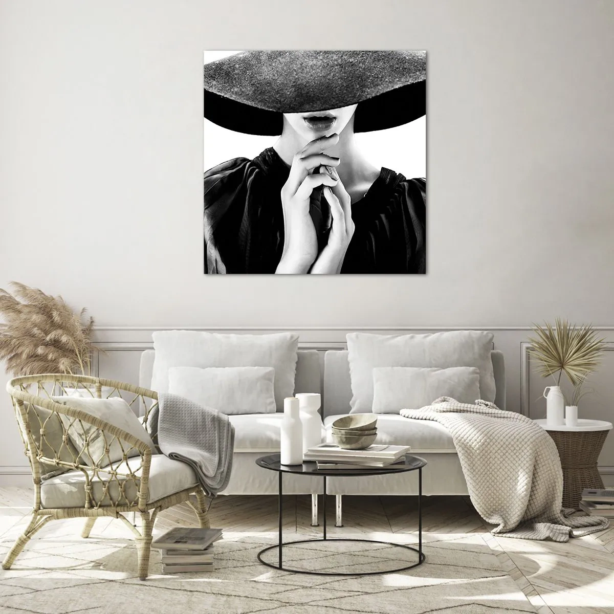 Billede på glas - Usynlig skønhed - 50x50 cm