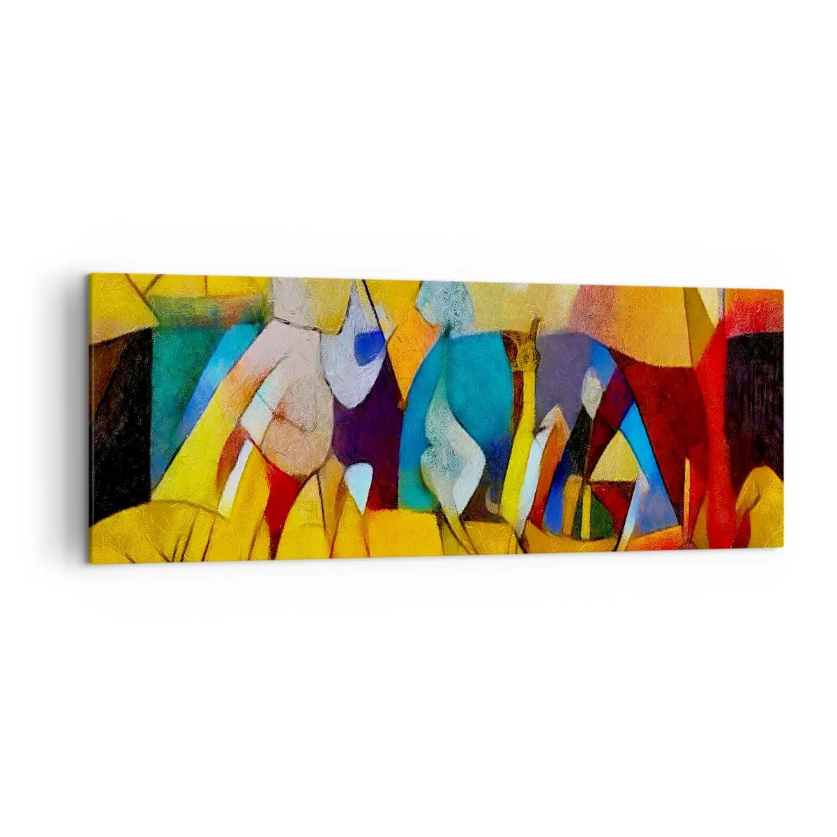 Lærredstryk - Billede på lærred - Sol - liv - glæde - 140x50 cm