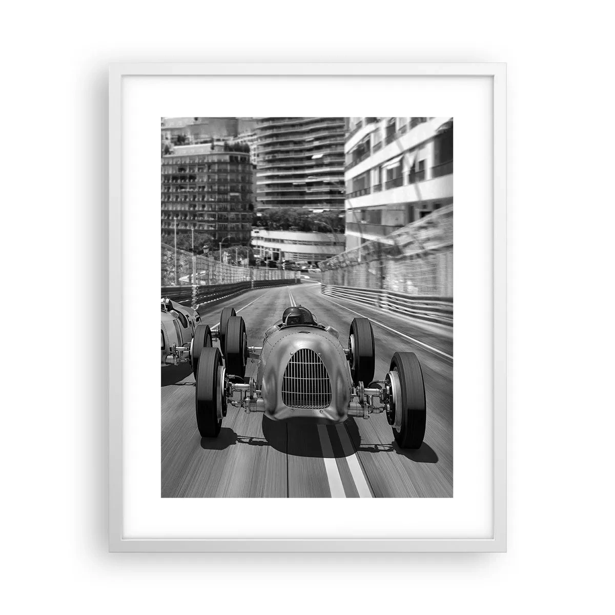 Plakat i hvid ramme - Der var engang i Monte Carlo - 40x50 cm