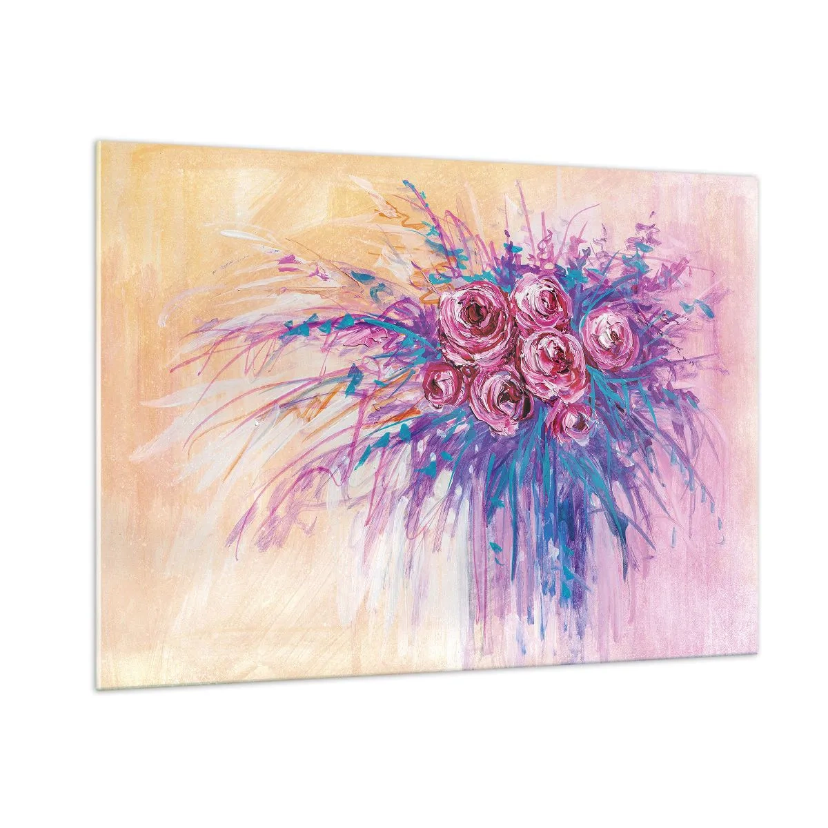 Billede på glas - Rose springvand - 100x70 cm