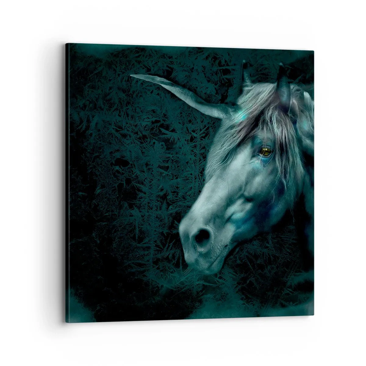 Lærredstryk - Billede på lærred - I en eventyrlig skov - 70x70 cm