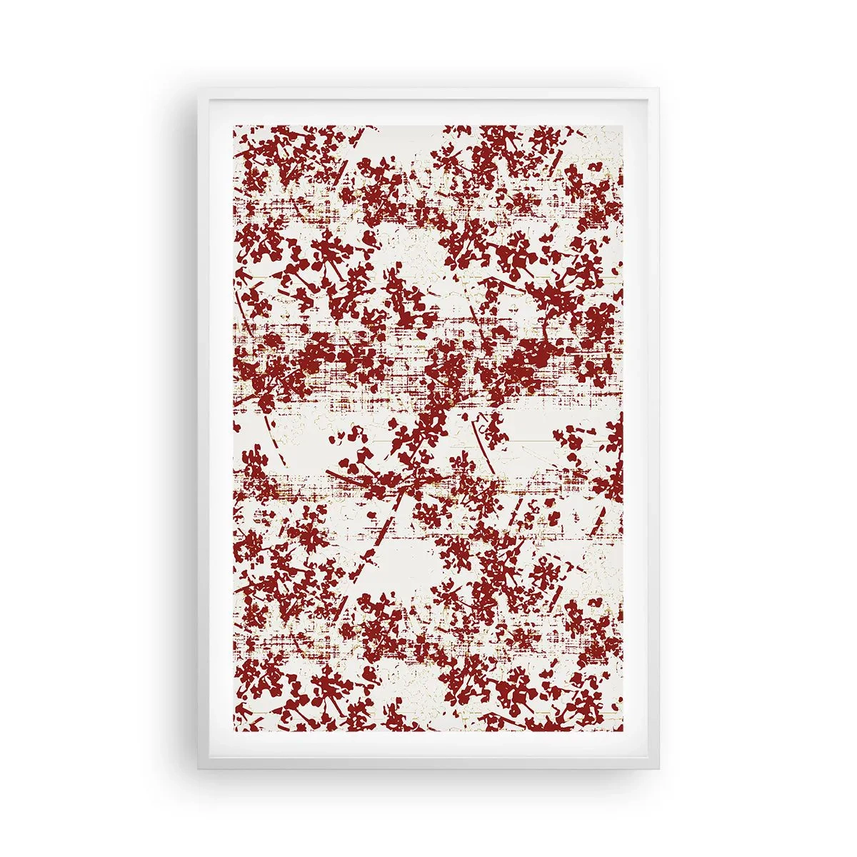 Plakat i hvid ramme - Som en gammel percale - 61x91 cm