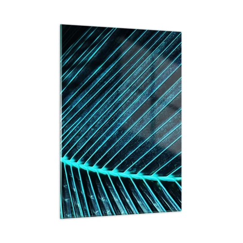Billede på glas - Tekstur af grønt - 50x70 cm