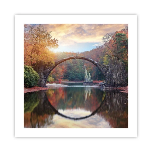 Plakat - På den anden side af spejlet - 50x50 cm