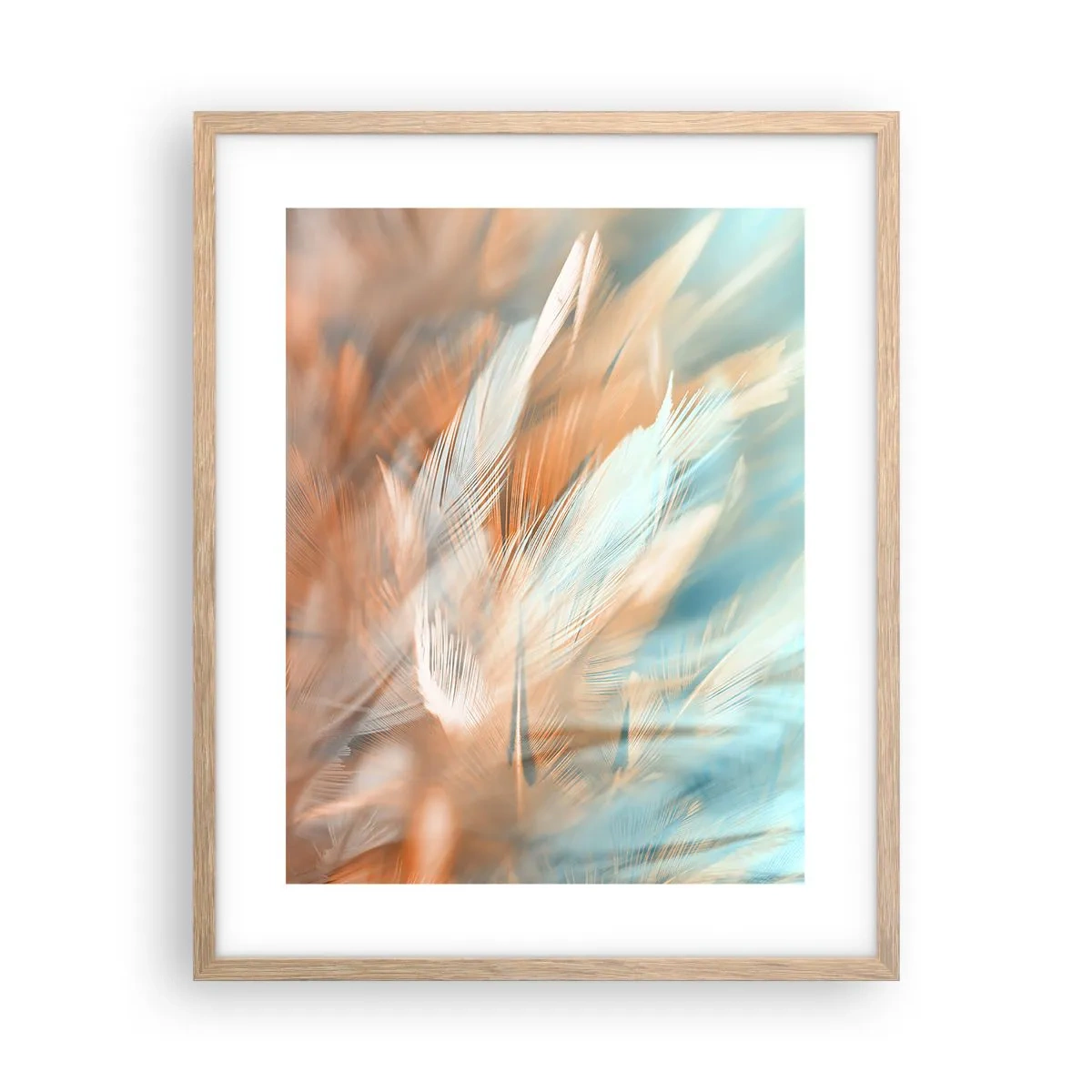 Plakat i ramme af lyst egetræ - I mildhedens land - 40x50 cm