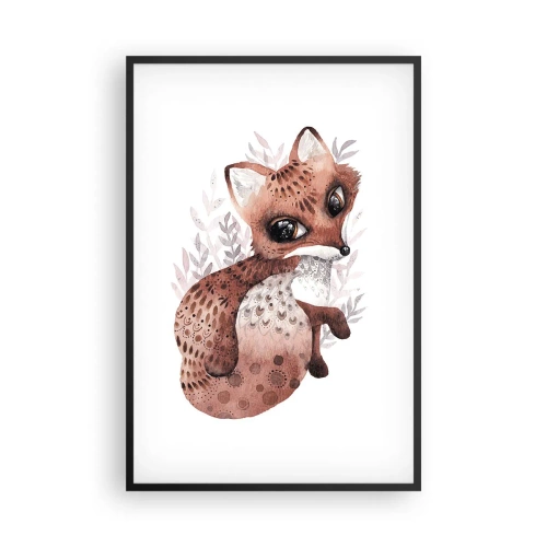Plakat i sort ramme - Kun kærlighed - 61x91 cm