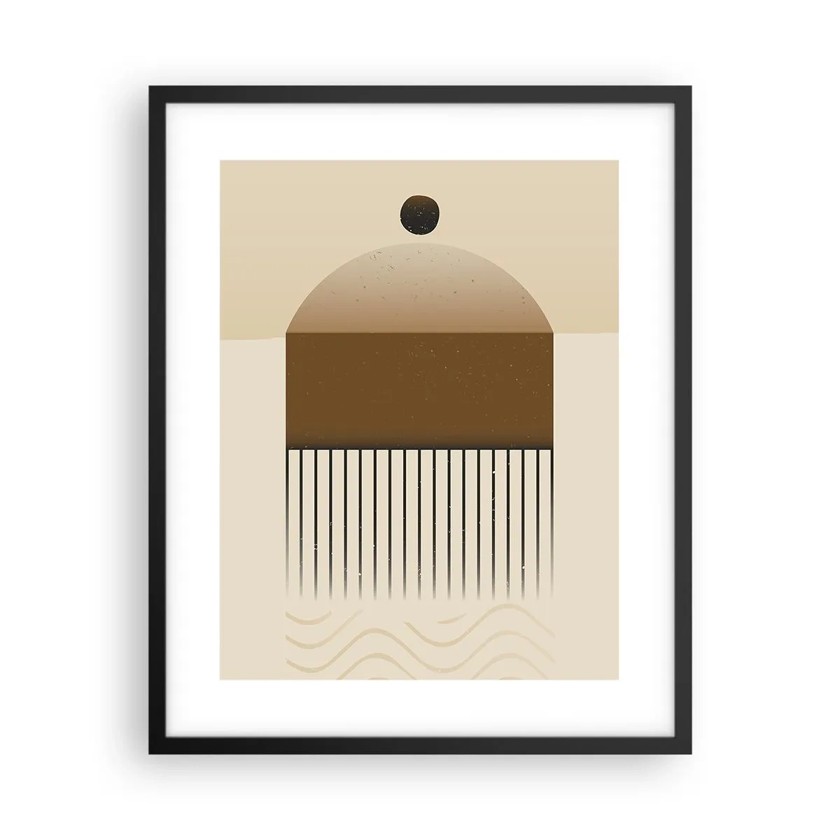 Plakat i sort ramme - Forskellige stater - 40x50 cm