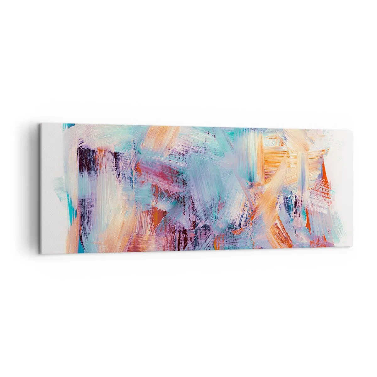 Lærredstryk - Billede på lærred - Farverigt rod - 140x50 cm