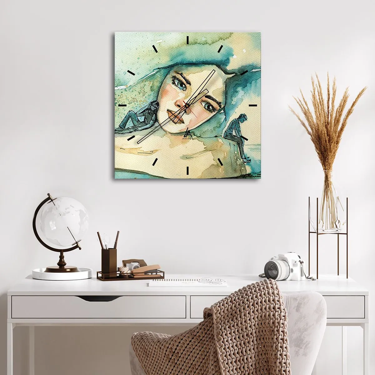 Vægur, Uret - Am I blue? - 30x30 cm