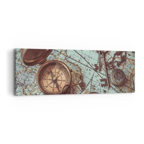 Lærredstryk - Billede på lærred - For eventyreren - 90x30 cm