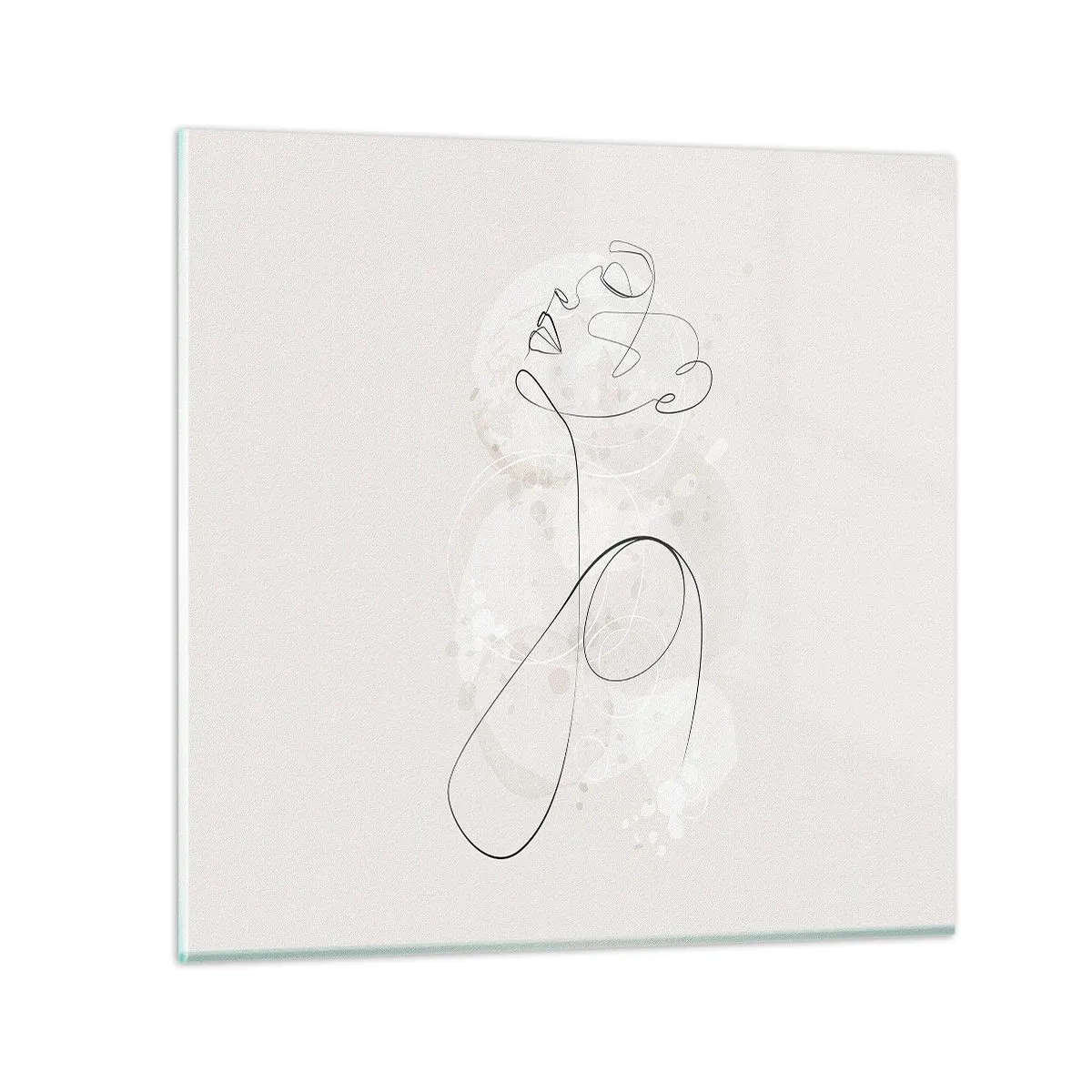 Billede på glas - Spiralen af skønhed - 70x70 cm