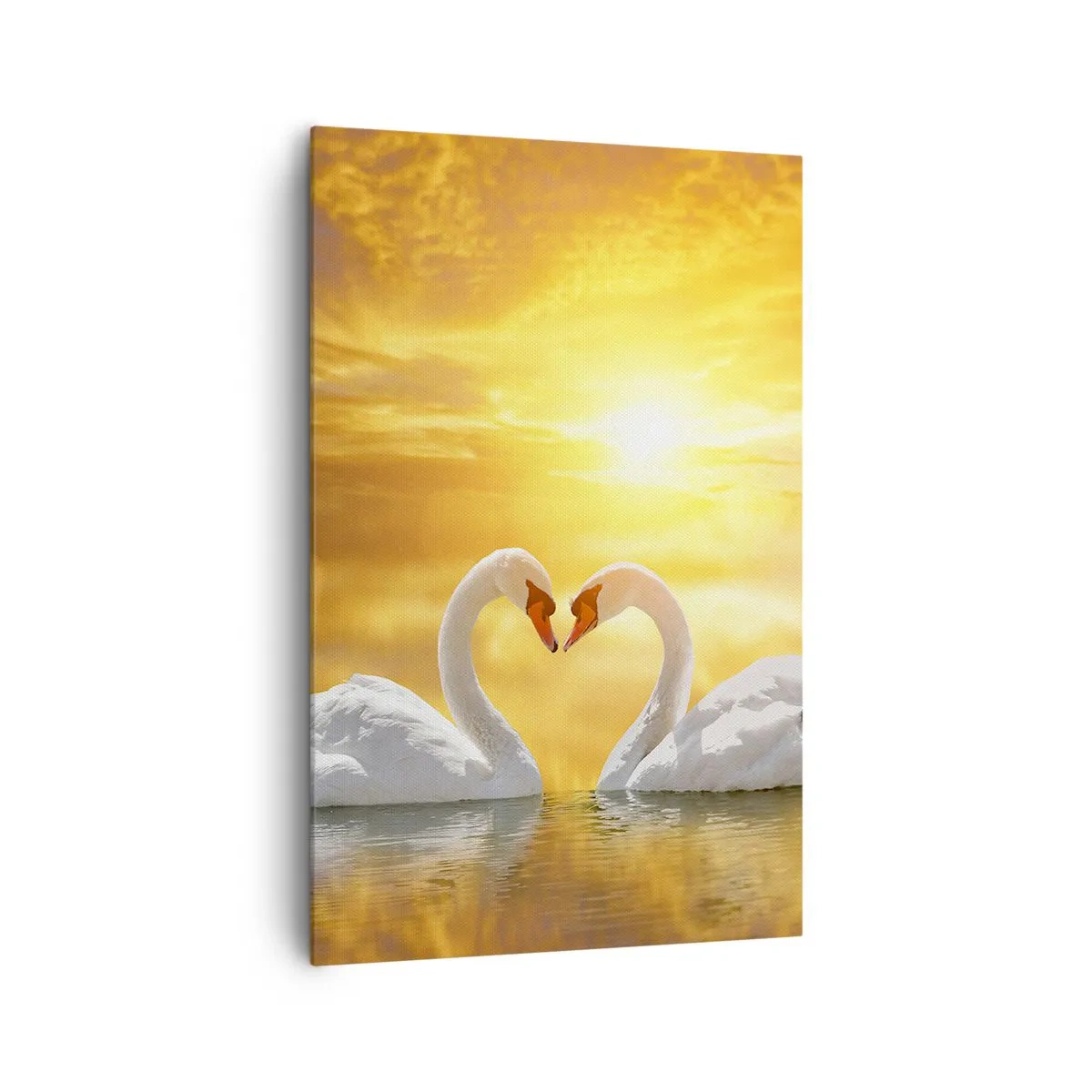 Lærredstryk - Billede på lærred - Hjertet er det smukkeste ord i verden.... - 80x120 cm