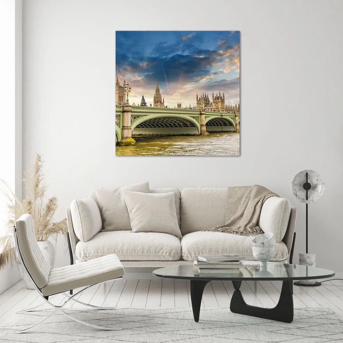 Billede på glas - Tiden stod stille i Imperiet - 60x60 cm