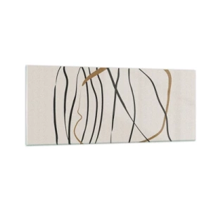 Billede på glas - Komposition - dans i besiddelse - 100x40 cm