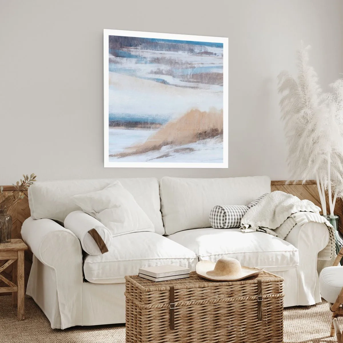 Plakat - Vinterkomposition - 60x60 cm