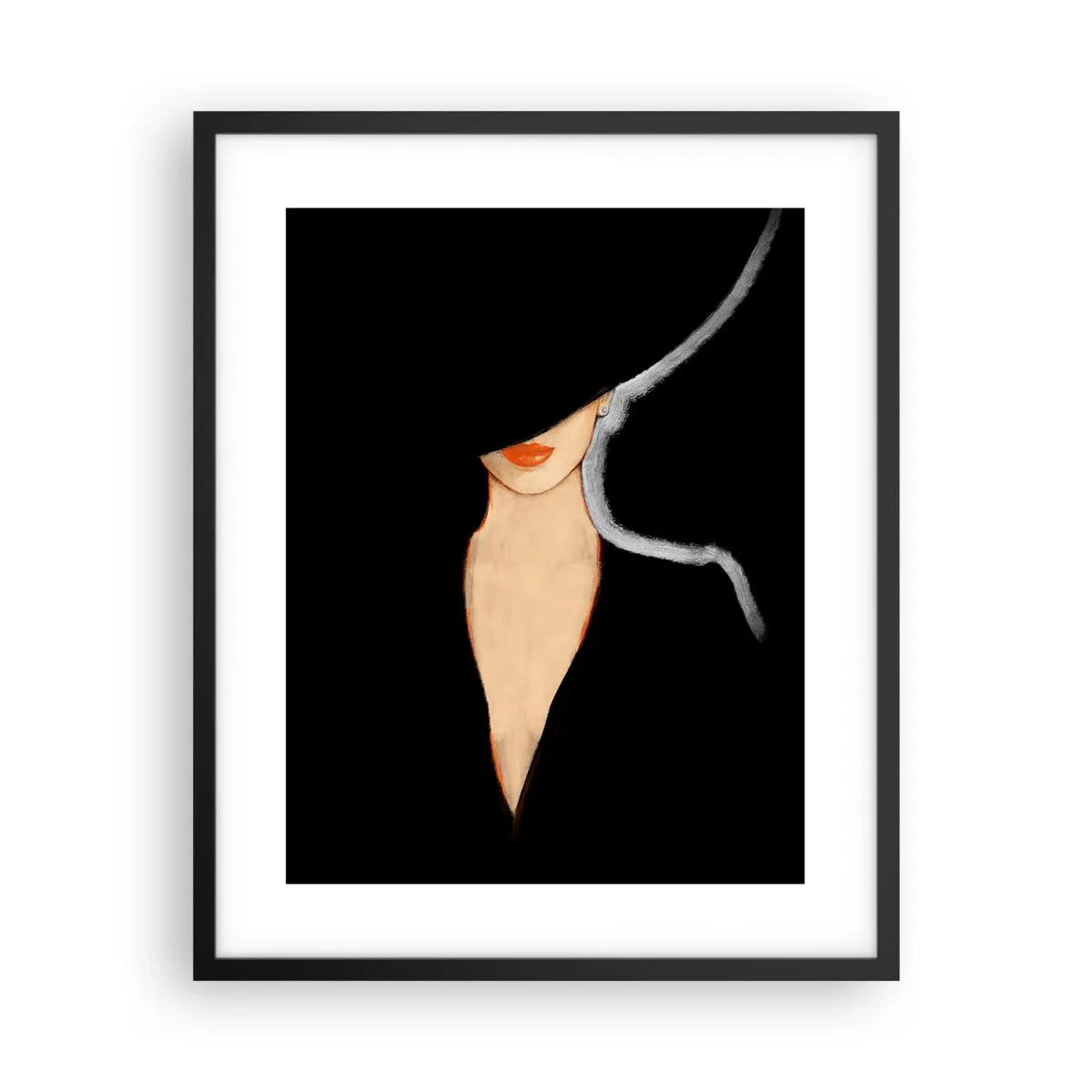 Plakat i sort ramme - Elegance og stil - 40x50 cm