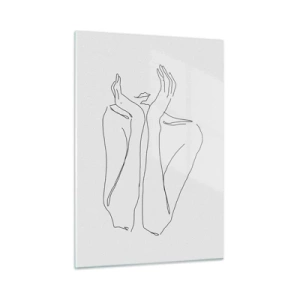 Billede på glas - Hvad piger drømmer om - 50x70 cm