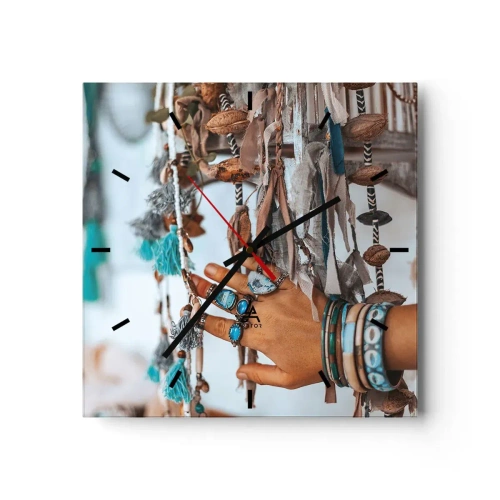 Vægur, Uret - Lokale skatte - 30x30 cm