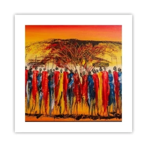 Plakat - Der, der, der, der går de - 40x40 cm