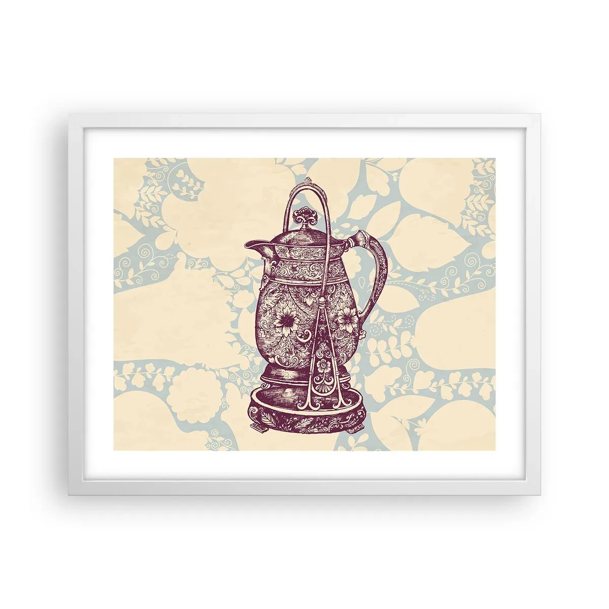 Plakat i hvid ramme - Skønheden i hverdagslivet - 50x40 cm