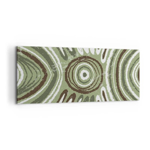 Lærredstryk - Billede på lærred - Eksplosion af følelser - 100x40 cm