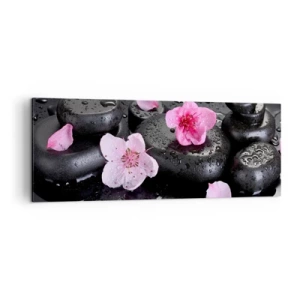 Lærredstryk - Billede på lærred - Og stenen falder fra hjertet - 140x50 cm