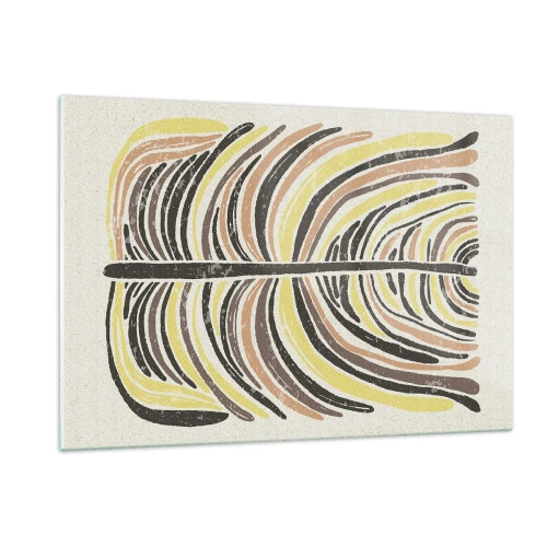 Billede på glas - Levende abstraktion - 120x80 cm